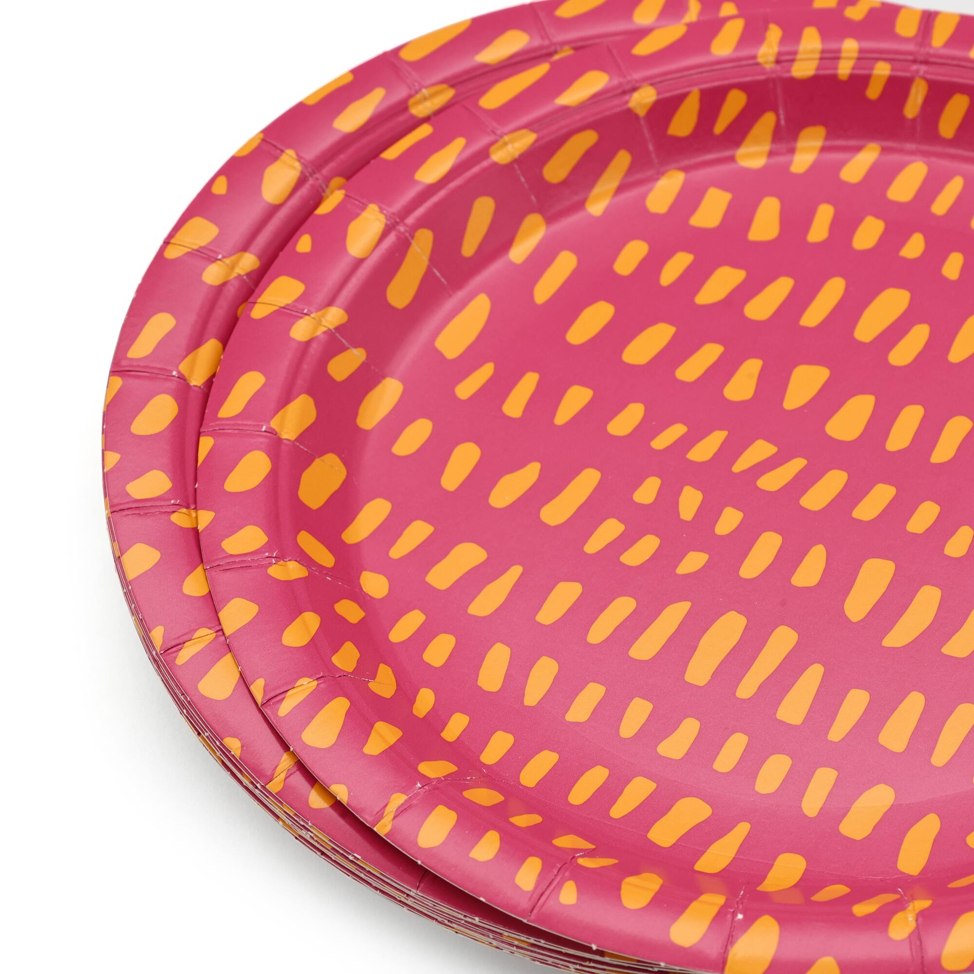 7" Hothouse Pink & Orange Snack Plates, 10ct. by Celebrate It™